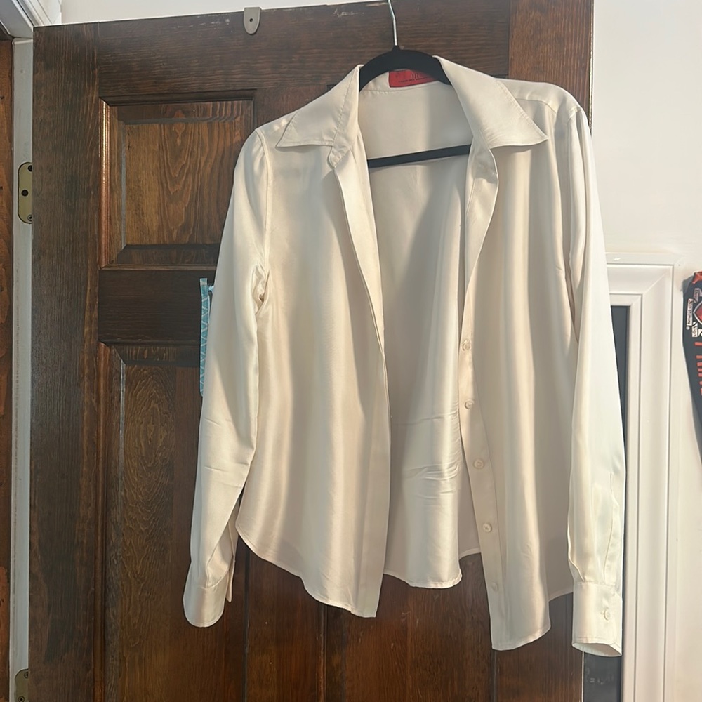 Carolina Herrera white blouse